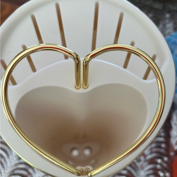 Paris Hilton gold and white utensil holder - Picture 5 of 9